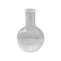 Lincon Flat-Bottom Spherical/Boiling Flask, 2000ml, Glass, Clear, Each -