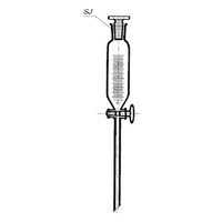 Simax Separating Funnel, Cylindrical, Graduated, with 29/32 Socket Joint Stopper, 500mL, Borosilicate Glass, European, Each Each