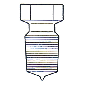 Simax Glass Stopper, Socket Joint 12/21, Octagonal, Hollow, Borosilicate Glass, European, Each Each