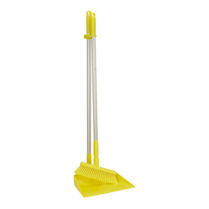 Vikan Upright Open Lobby Pan Set, 330mm, Anodised Aluminium, Polypropylene, Yellow, Each Each