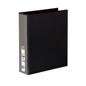 INSERT BINDER A4 50MM 2 RING BLACK EACH Each