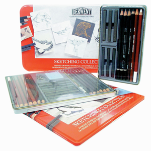 DERWENT SKETCHING MIXED MEDIA SET 12/BOX Box
