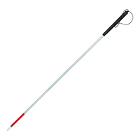 Ambutech Mobility Cane, Premium, Aluminium, Black Grip, without Tip Hook, Each Each