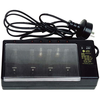 Golden Power Battery Charger and Tester for Rechargeable Batteries, 1.5 to 9 Volts, Up to 4 Battery Capacity, 240V Each
