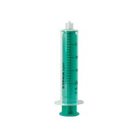 B Braun Injekt® Two-Piece Standard Syringes, 20mL, Luer Lock, Eccentric, PP Barrel and PE Green Plunger, No Rubber Gasket, 100 Pieces/Box