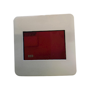 Colour Discs Glass 40mm Red Only Each