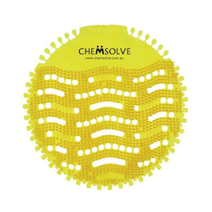 Chemsolve Urinal Screen Mat Wave 2.0 Lemon, 12/Box Box