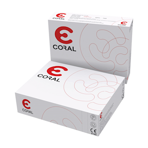 Coral Non-Lubricated Condom with Teat, 144 Pieces/Pack Pack