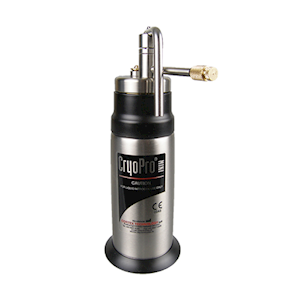 CryoPro Mini Cryosurgical Liquid Nitrogen Flask, with Applicator Set, 350ml, Black, Each Each