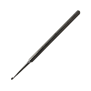 Livingstone Bone Curette Excavator, 12.6mm, Outer Tip Diameter: 3.4(L) x 2.3(W)mm, Groove on Handle, Single Ended, Oval Tip, Each Each