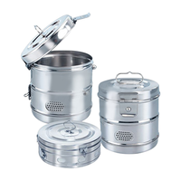 Dressing Drum for ATCLV2100, Slotted Belt with Clamp, Perforated, Diameter: 150mm (6") x Height: 100mm (4"), Stainless Steel, Each Each