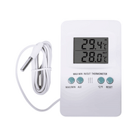 Livingstone Digital Single Screen Thermometer, Indoor and Outdoor Temperature Display, Each Each