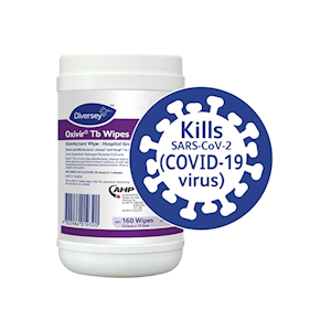 Diversey Oxivir TB Wipes, Hospital Grade, 160 Wipes/Tub