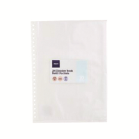 DISPLAY BOOK A4 REFILLS CLEAR PK/10 Pack