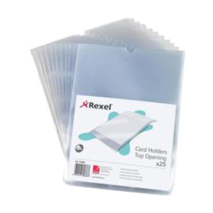 CARD HOLDER A5 CLEAR 25/PK Pack