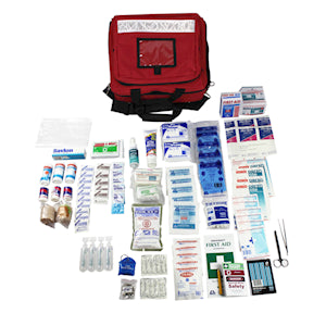 Livingstone Construction First Aid Kit, Class A, Complete Set In Metal Case, for 1-25 people Kit