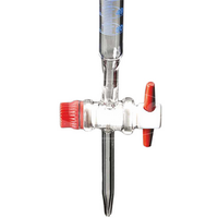 Glassco Burette, 25mL, with Straight Bore Stopcock, with Schellbach's Stripe, Class A, Borosilicate Glass, Each Each