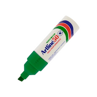 Artline 50 Permanent Marker, 6mm, Chisel Point, Green, Each Loose