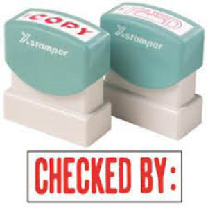 XSTAMPER 1048 CHECKED BY RED EACH Each