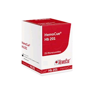 HemoCue® HB 201 Microcuvette Strips, 25 Pieces/Box Box