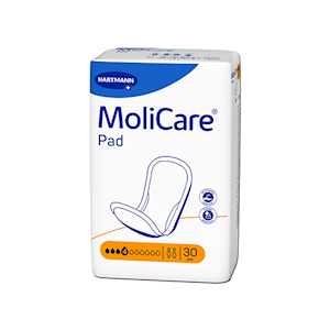 Hartmann Molicare Incontinence Pad, Unisex, 4 Drops, 30 Pieces/Pack, 9 Packs/Carton