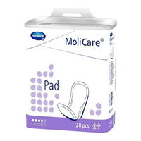 Hartmann Molicare Pad, Unisex, 4 Drops, 865mL Absorbency, 28 Pieces/Pack Pack