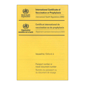 International Certificate of Vaccination Booklet, Intl. Health Reg 2005, English, France, Arabic 12.07 x 8.89 x 0.25cm, 50 Pieces/Pack Pack