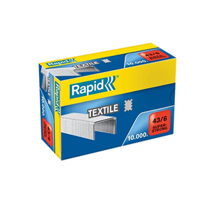 Rapid Staples, 43/6, 10000/Box Box