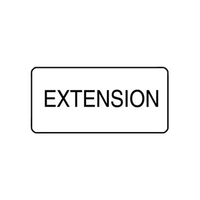 "EXTENSION" - X-RAY LABEL 500/BOX Box