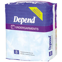Dep Adl Un'garment 8's Moderate 6 Pks Of 8 Carton