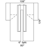 HEAVY DUTY CV SPLIT DRAPE SHEET 6/PK Carton