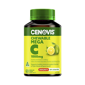 Cenovis Chewable Vit C 1000Mg Lemon, 60 Tabs/Bottle