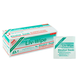 Liv-Wipe Large Alcohol Swabs Prep Pad