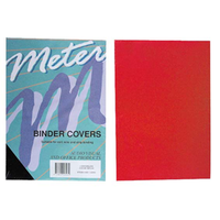 LEATHERGRAIN COVERS RED METER 250GSM 100/PK Pack