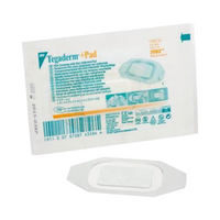 3M Tegaderm Transparent Film Island Dressing, 5 x 7cm, Absorbent, with Non Adherent Pad, 50 Pieces/Box