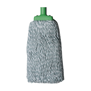 Livingstone Contractor Cotton Yarn Mop Head, 400g, 22mm Screw Type, Green, Each Each