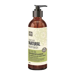 Nelum Body Wash 500ml, Olive Oil, Grapeseed Extract & Argan Oil, Nourishing, Lightweight Cream Cleanser, Each