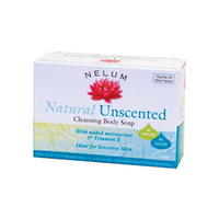 Nelum Baby Soap 100g, Unscented Gentle Cleanser, White Bar, 4 Pcs/Pack