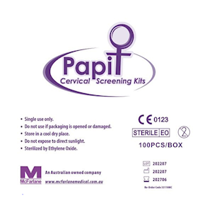 Papit Cervical Screening Self-Test Kit, Sterile, 100 Kits/Box Box