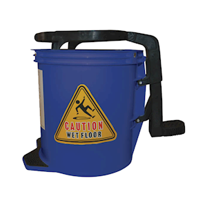 Livingstone Mop Wringer Bucket, 16 Litres, Wide Mouth, All Plastic, Blue, Each