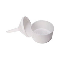 Kartell Buchner Funnel, 180mL, 70mm, 2mm Holes, 57mm Stem Length, Polypropylene, Each Each