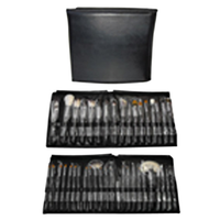 43 PC NAT SABLE HAIR COSMETIC BRUSHES IN FOLDOUT CASE DELUXE Each