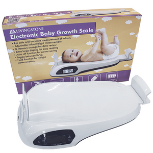 Liv Digital Electronic Baby Growth Scale for Weight n Height Measure, up to 25kg/55lbs, Adjustable Platform Measures up to 46-80 cm, Each Each