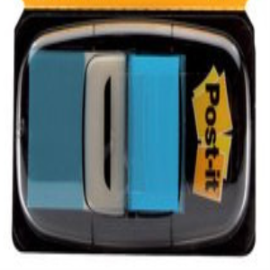 3M POST IT FLAGS 25X43M 680-23 Bright Blue PK/48 Pack