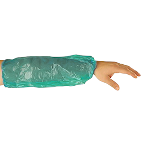 Livingstone Polyethylene Sleeve Cover, 40cm, Green, 100 Pieces/Bag, 2,000 Pieces/Carton