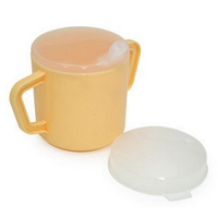 TWO HANDLED MUG W/ TWO LIDS 250ML 2/PACK Pack