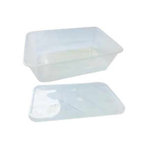 Universal Take-Away Rectangular Container, Base and Lid Set, 750ml, 50 Sets/Pack, 500 Sets/Carton Kit
