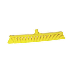 Vikan Floor Broom, 610mm, Medium Bristle, Yellow, Each