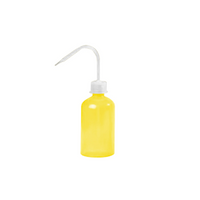 Vitlab Wash Bottle, 500mL, LDPE, Yellow, Each