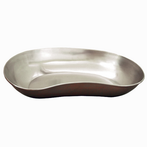 Emesis Kidney Dish Tray, Shallow, 285 Length x 160 Width x 45 Depth (mm), Gauge 26/0.5mm, 18/8 Stainless Steel, Each Each